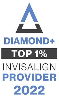 Diamond plus top one one percent Invisalign provider logo