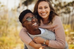 Teen boy with braces